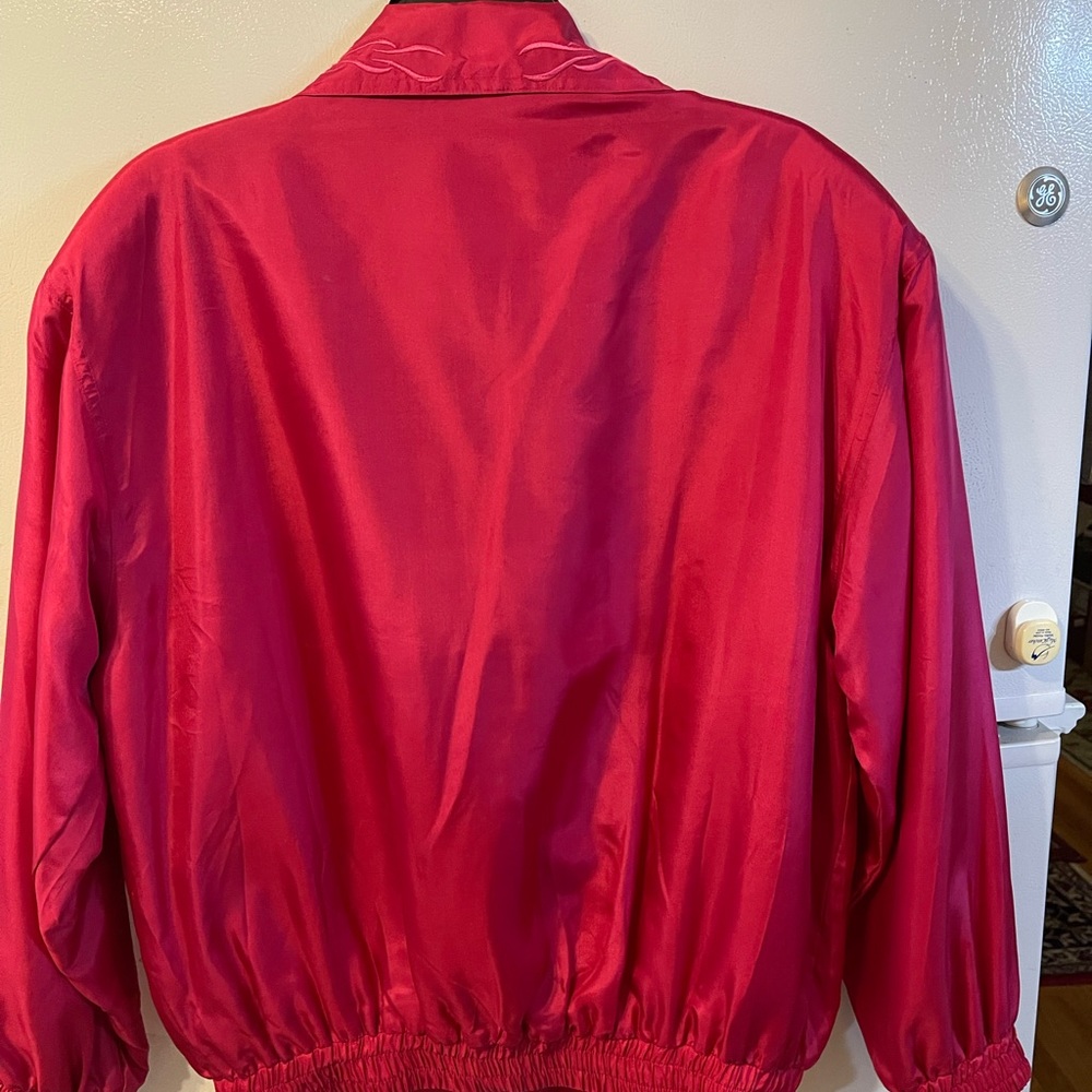 FuDa International Hot Pink Silk Jacket ‘Jogging Style’. Size M (box 2) - Picture 4 of 4